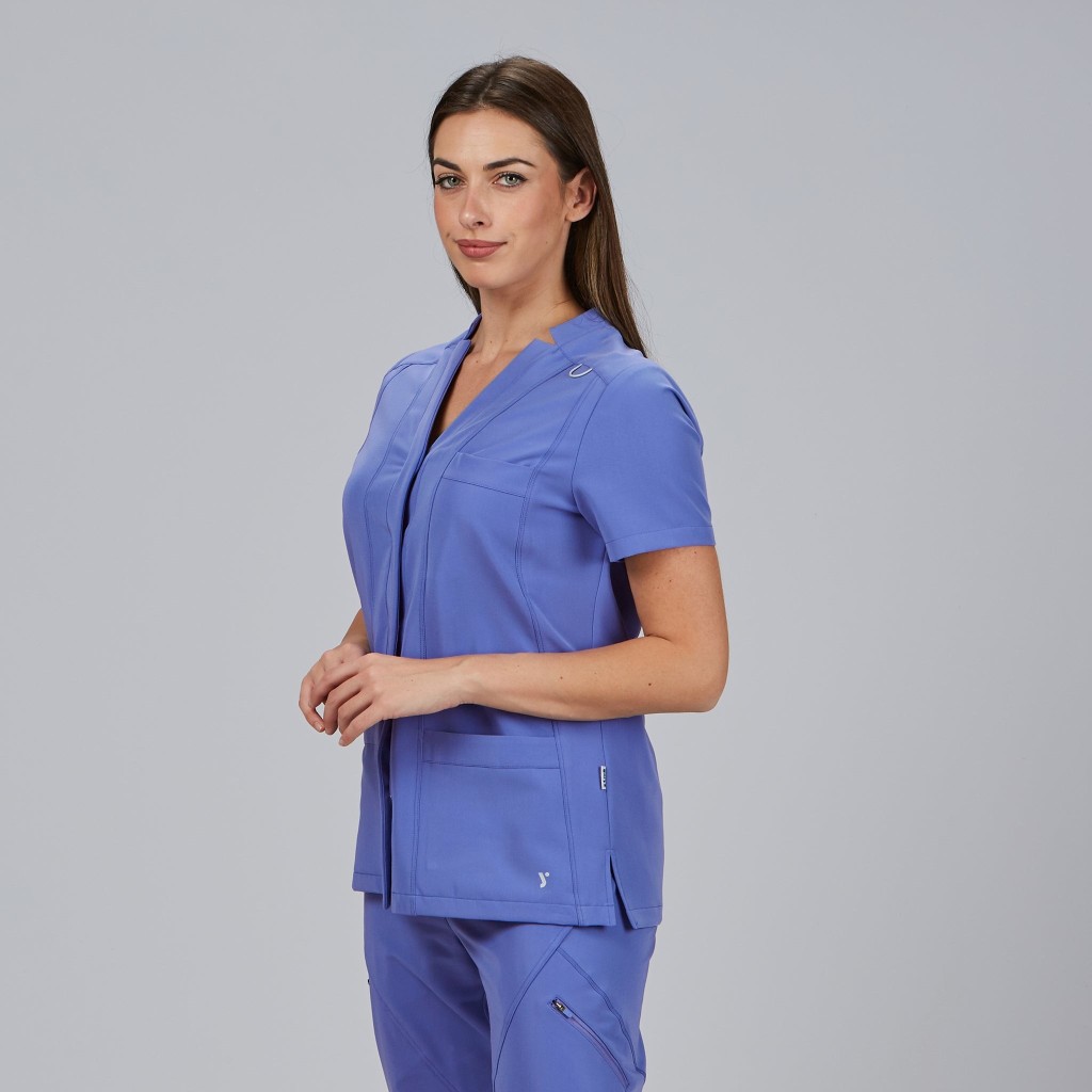 Blusa sanitaria mujer Marla abierta cómoda | Workers Uniformes