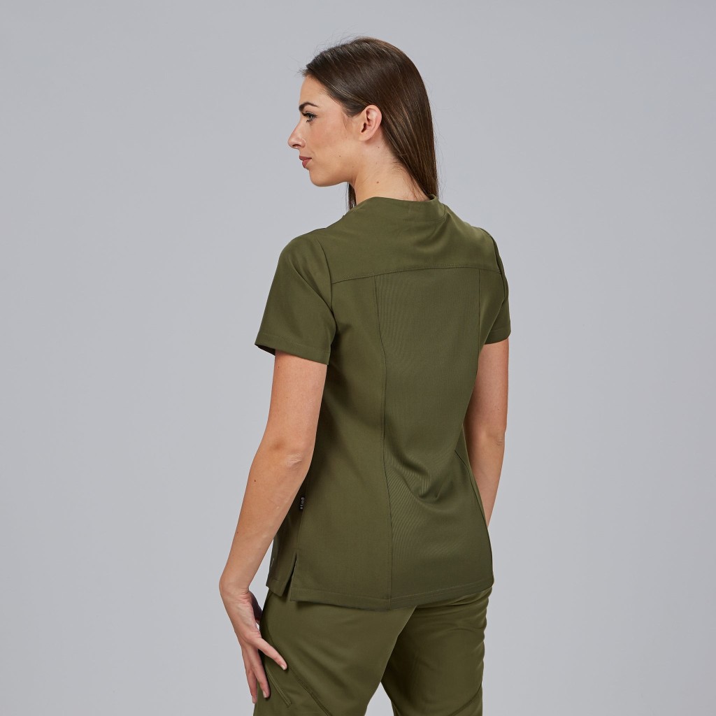 Blusa sanitaria mujer Marla abierta cómoda | Workers Uniformes