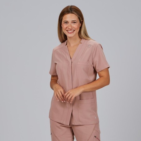Blusa sanitaria mujer Marla abierta cómoda | Workers Uniformes