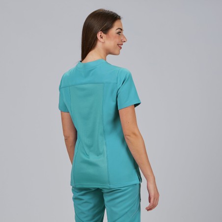 Blusa sanitaria mujer Marla abierta cómoda | Workers Uniformes