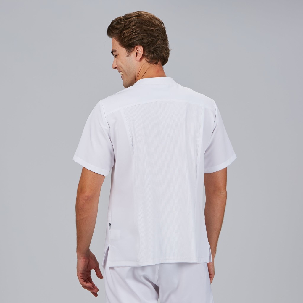 Blusa sanitaria hombre Alfred abierta cómoda | Workers Uniformes
