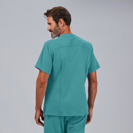 Blusa sanitaria hombre Alfred abierta cómoda | Workers Uniformes