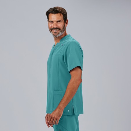 Blusa sanitaria hombre Alfred abierta cómoda | Workers Uniformes