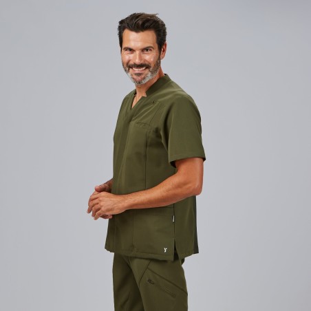 Blusa sanitaria hombre Alfred abierta cómoda | Workers Uniformes