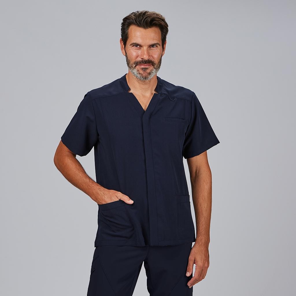 Blusa sanitaria hombre Alfred abierta cómoda | Workers Uniformes