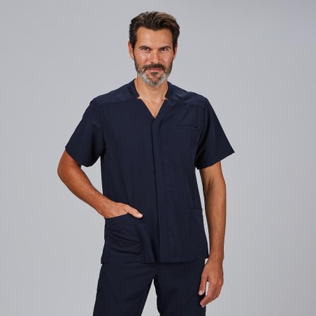 Blusa sanitaria hombre Alfred abierta cómoda | Workers Uniformes