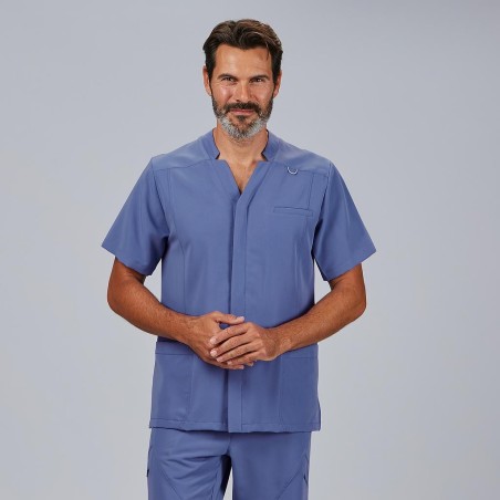 Blusa sanitaria hombre Alfred abierta cómoda | Workers Uniformes