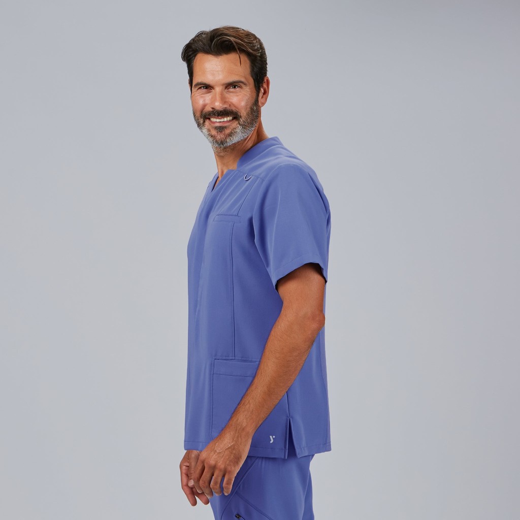 Blusa sanitaria hombre Alfred abierta cómoda | Workers Uniformes