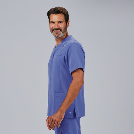 Blusa sanitaria hombre Alfred abierta cómoda | Workers Uniformes