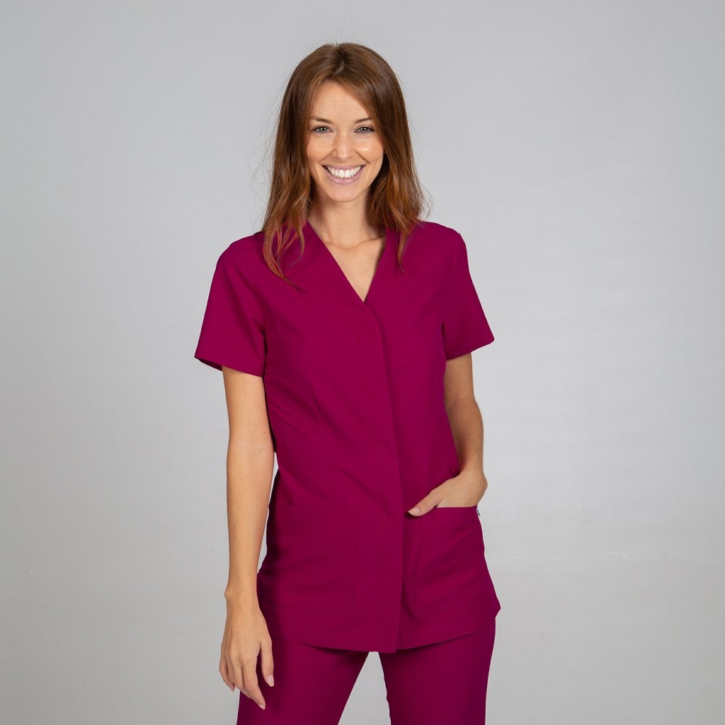 Blusa sanitaria mujer Sonia cómoda y transpirable | Workers Uniformes