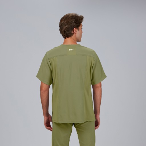 Blusa sanitaria hombre Alonso cuello pico cómoda | Workers Uniformes 2