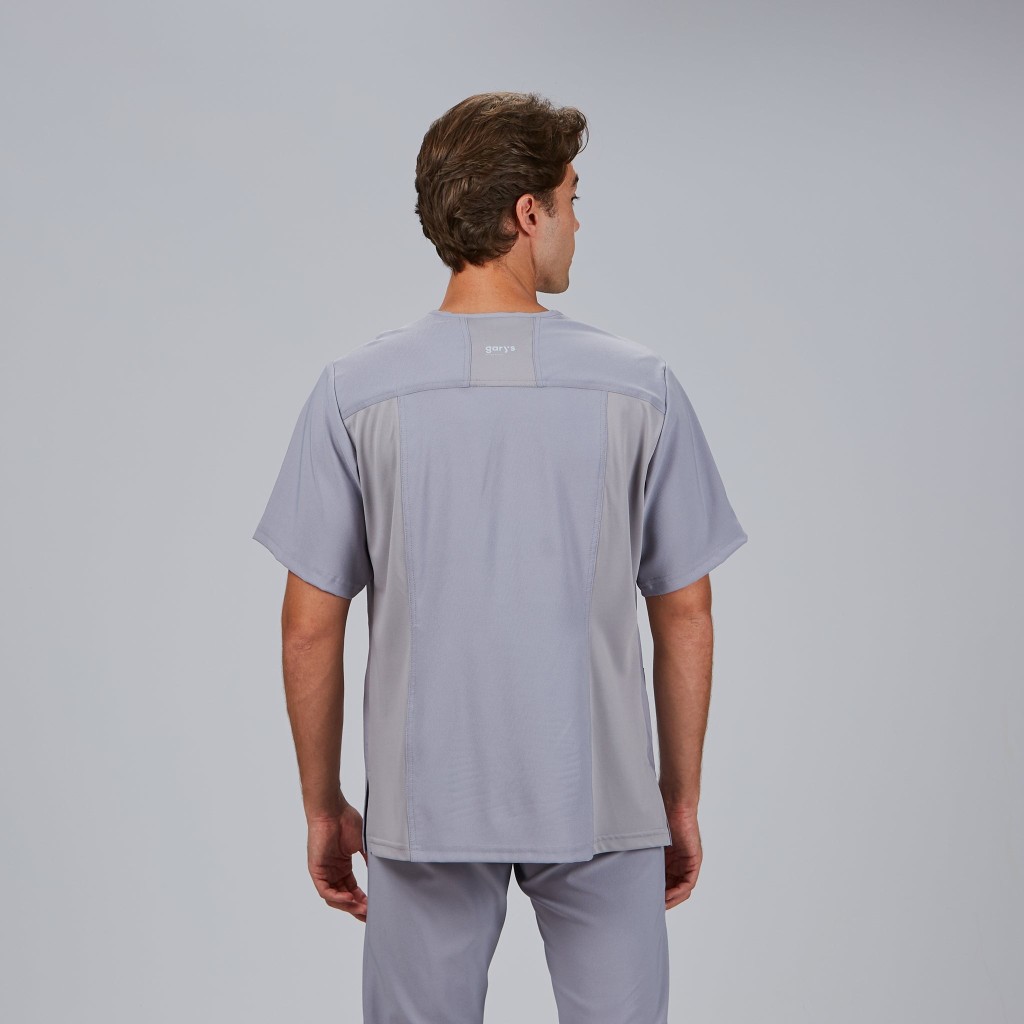 Blusa sanitaria hombre Alonso cuello pico cómoda | Workers Uniformes