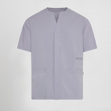 Blusa sanitaria hombre Alonso cuello pico cómoda | Workers Uniformes