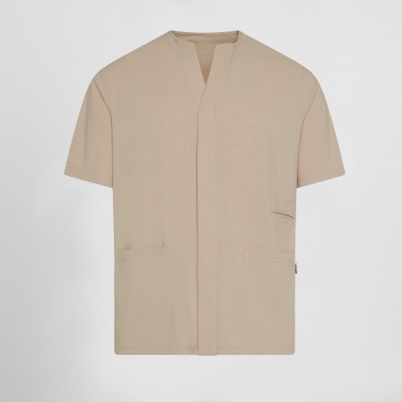 Blusa sanitaria hombre Alonso cuello pico cómoda | Workers Uniformes