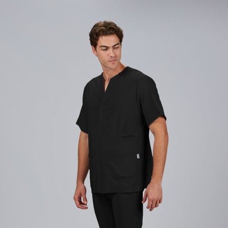 Blusa sanitaria hombre Alonso cuello pico cómoda | Workers Uniformes