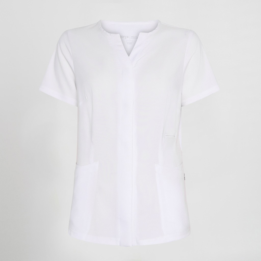 Blusa sanitaria mujer Dulcinea cuello pico cómoda | Workers Uniformes