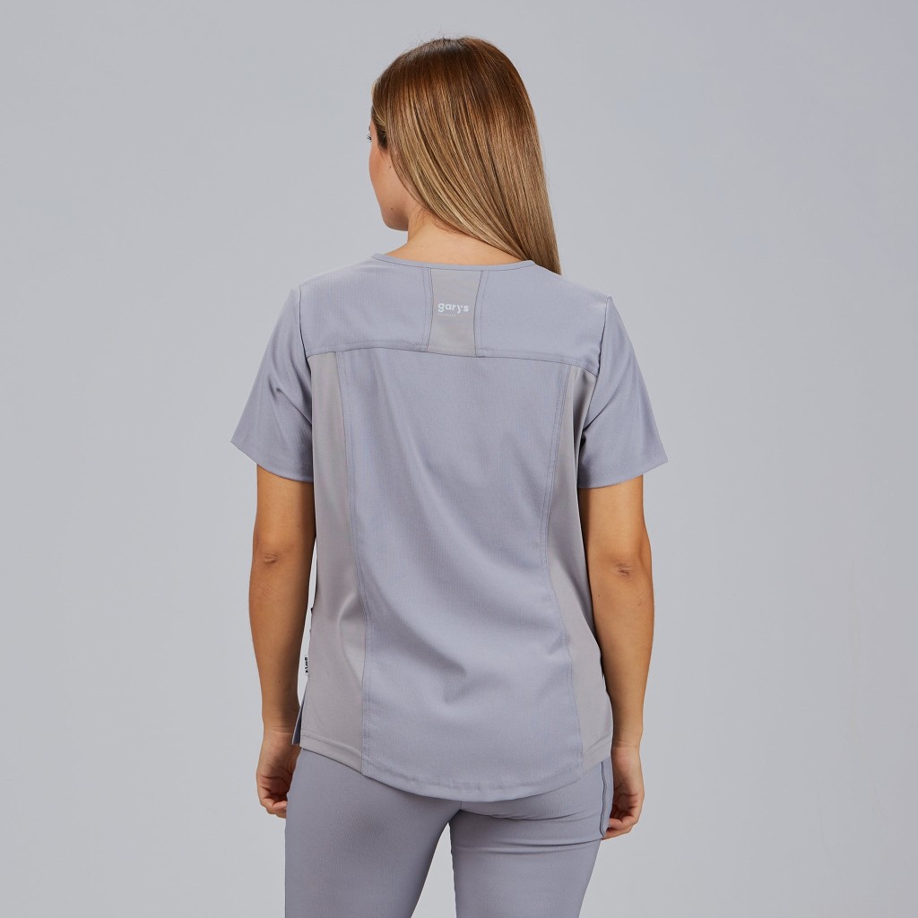 Blusa sanitaria mujer Dulcinea cuello pico cómoda | Workers Uniformes