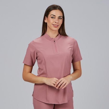 Blusa sanitaria mujer Mara con cremallera cómoda | Workers Uniformes