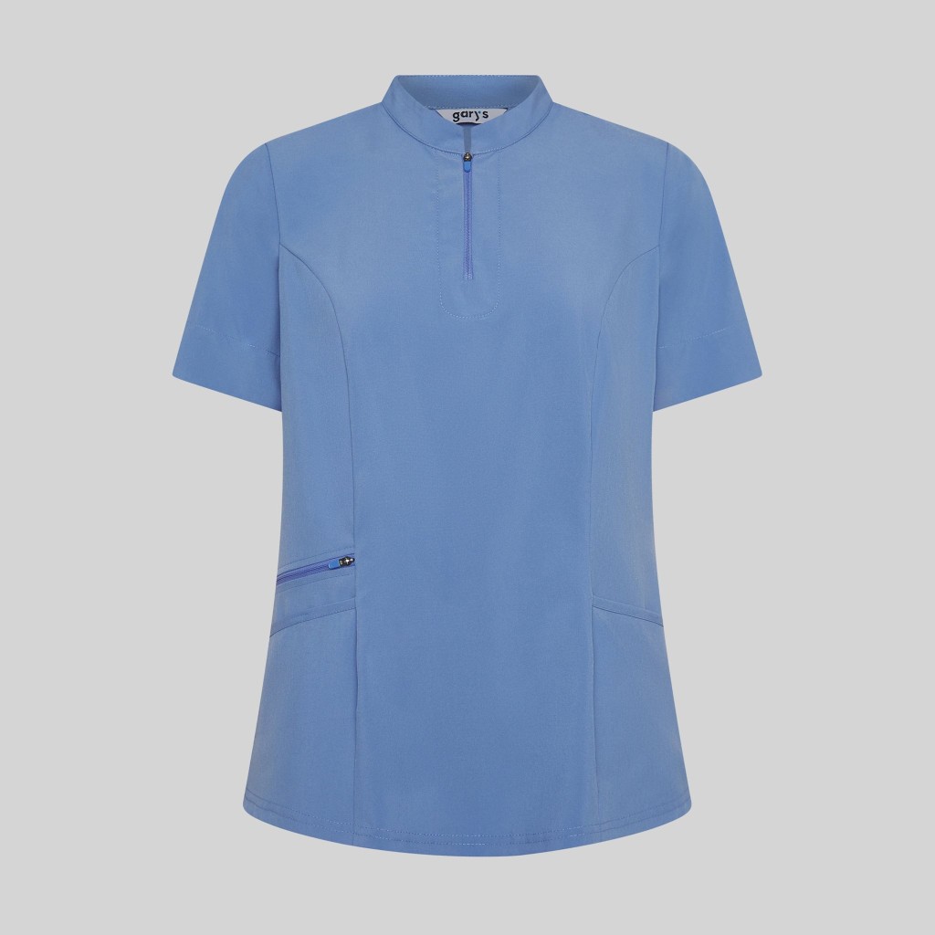 Blusa sanitaria mujer Mara con cremallera cómoda | Workers Uniformes