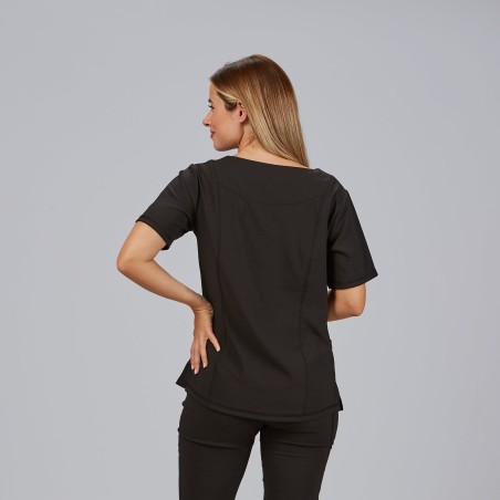 Blusa sanitaria mujer María escote lágrima cómoda | Workers Uniformes