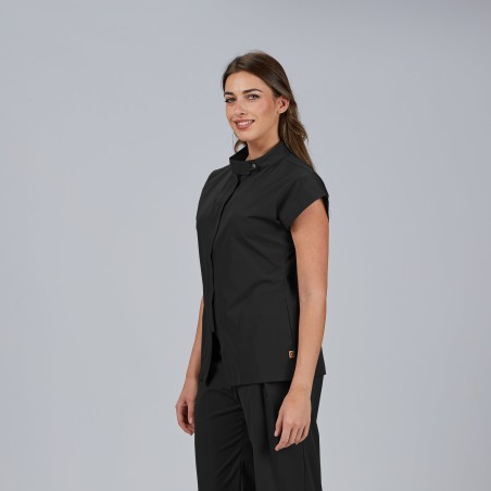 Blusa sanitaria mujer Musa con cremallera cómoda | Workers Uniformes