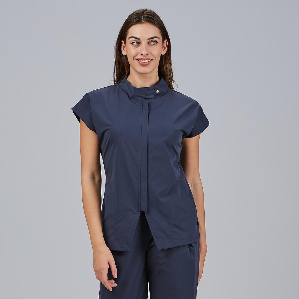 Blusa sanitaria mujer Musa con cremallera cómoda | Workers Uniformes