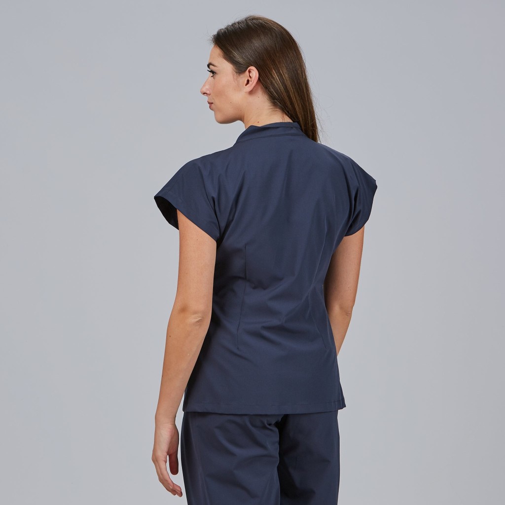 Blusa sanitaria mujer Musa con cremallera cómoda | Workers Uniformes