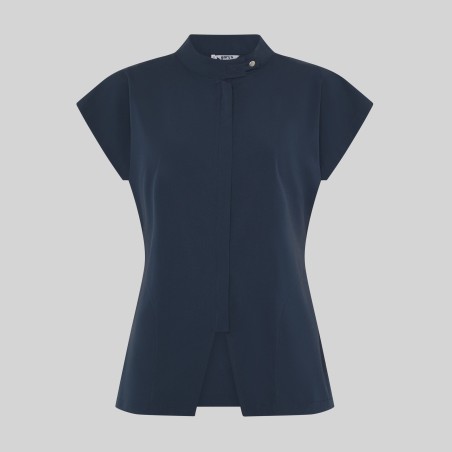 Blusa sanitaria mujer Musa con cremallera cómoda | Workers Uniformes