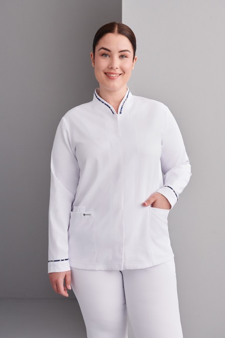 Chaqueta farmacia mujer manga larga cómoda | Workers Uniformes