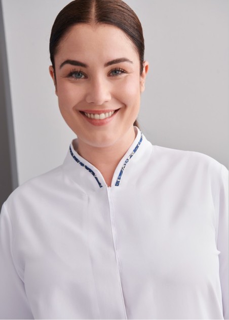 Chaqueta farmacia mujer manga larga cómoda | Workers Uniformes