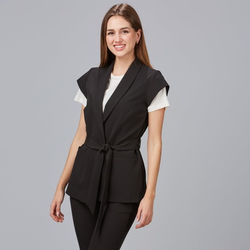Chaqueta mujer Meli cuello smoking para estética | Workers Uniformes 2