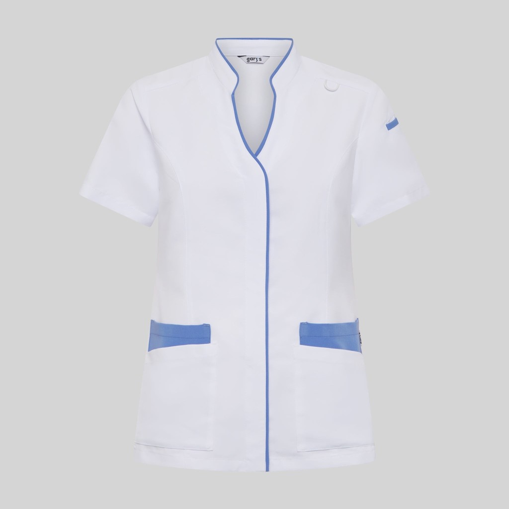 Blusa sanitaria mujer Ylena cuello mao | Workers Uniformes