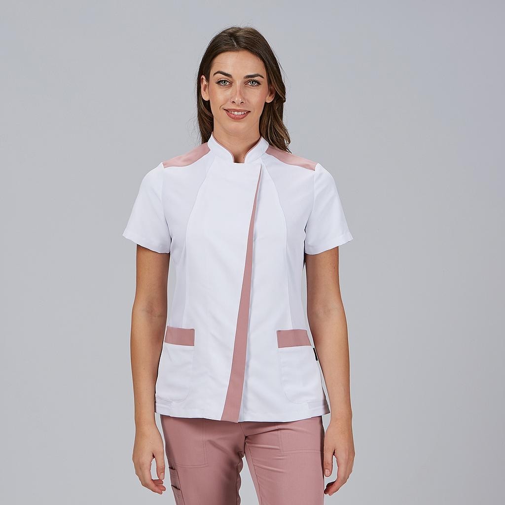 Blusa sanitaria mujer Judit cuello mao | Workers Uniformes