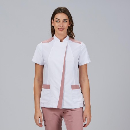 Blusa sanitaria mujer Judit cuello mao | Workers Uniformes