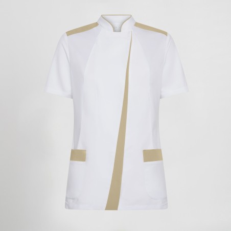 Blusa sanitaria mujer Judit cuello mao | Workers Uniformes