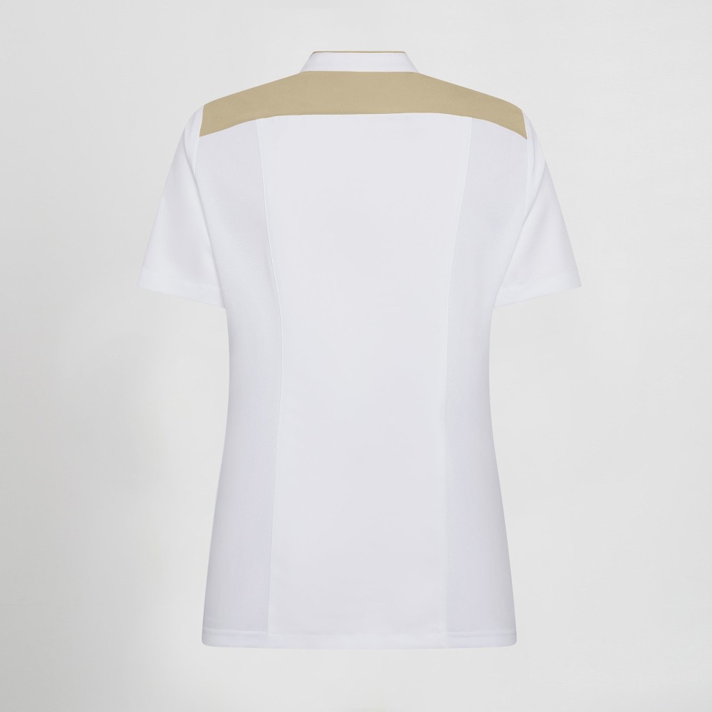Blusa sanitaria mujer Judit cuello mao | Workers Uniformes