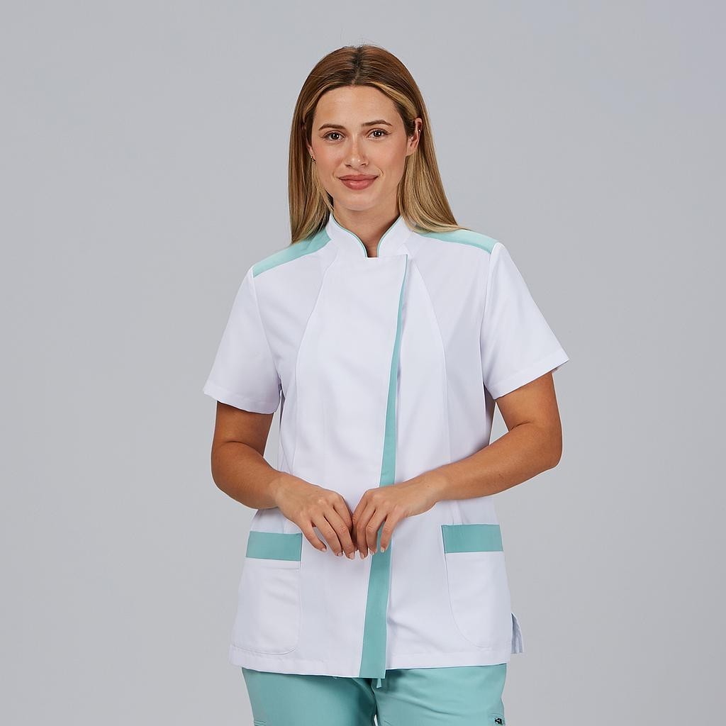 Blusa sanitaria mujer Judit cuello mao | Workers Uniformes