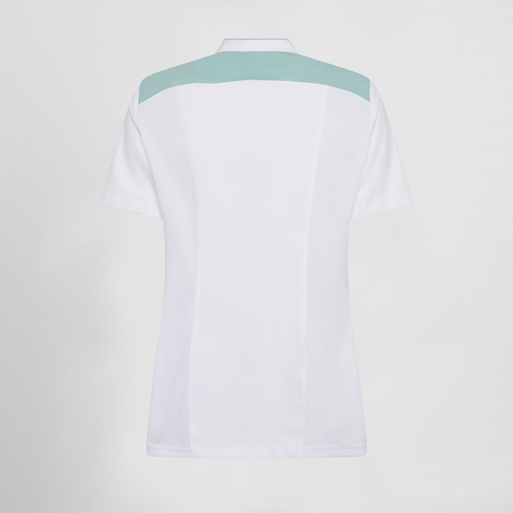 Blusa sanitaria mujer Judit cuello mao | Workers Uniformes