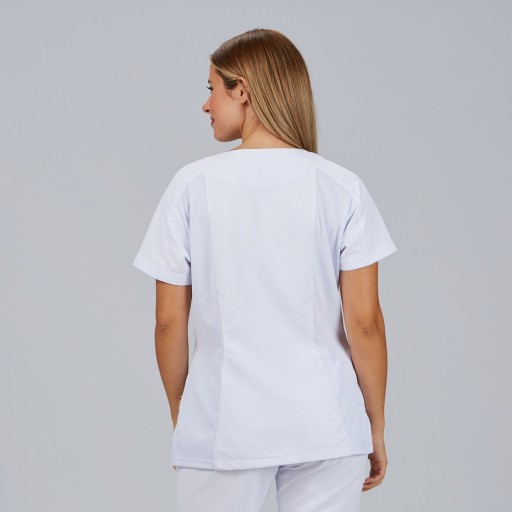 Blusa sanitaria mujer Raquel manga ranglán | Workers Uniformes 2