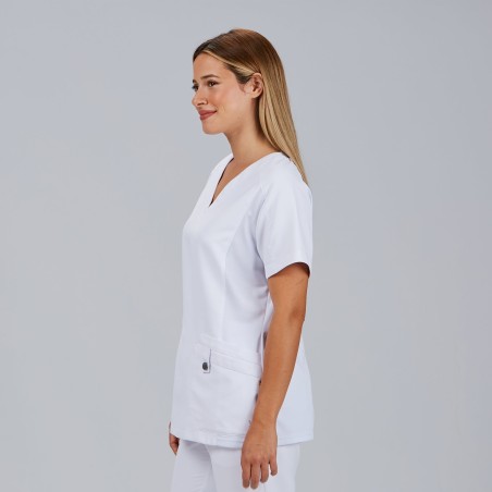 Blusa sanitaria mujer Raquel manga ranglán | Workers Uniformes