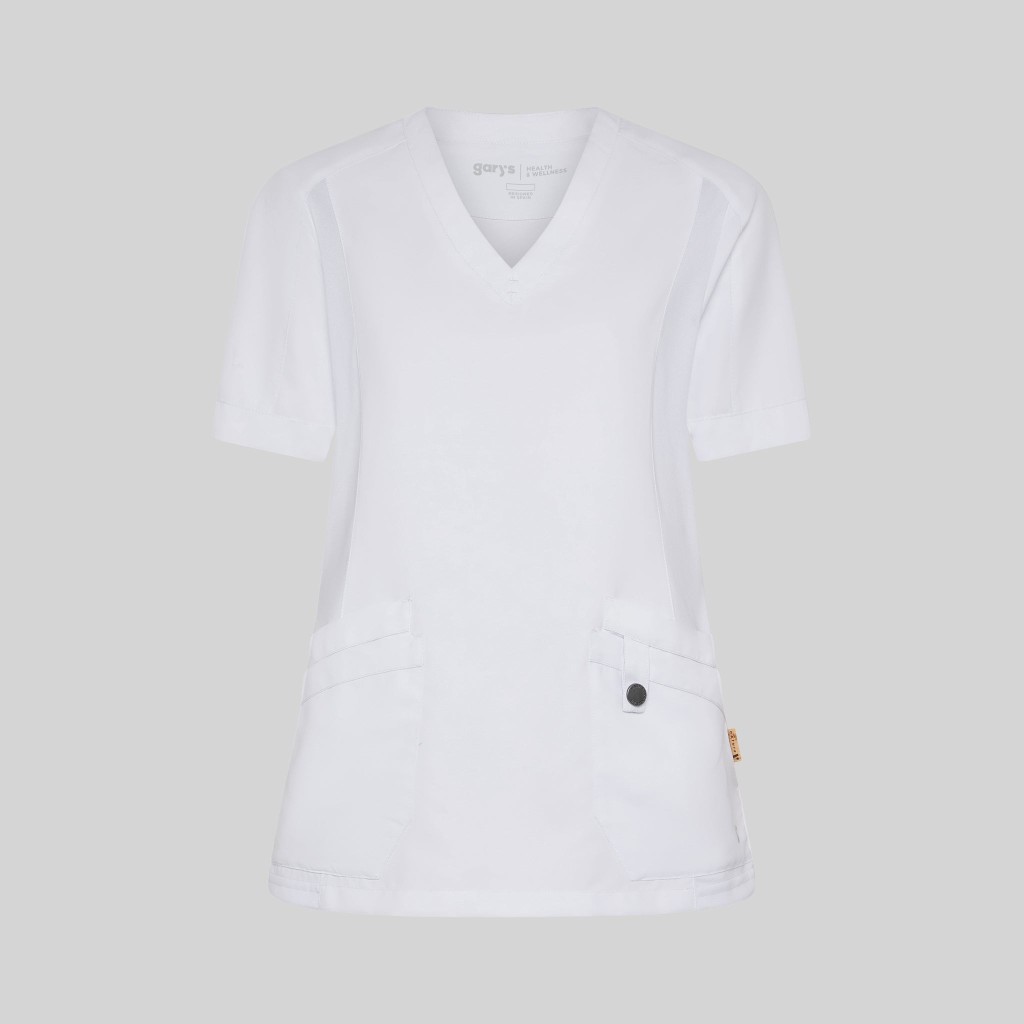 Blusa sanitaria mujer Raquel manga ranglán | Workers Uniformes