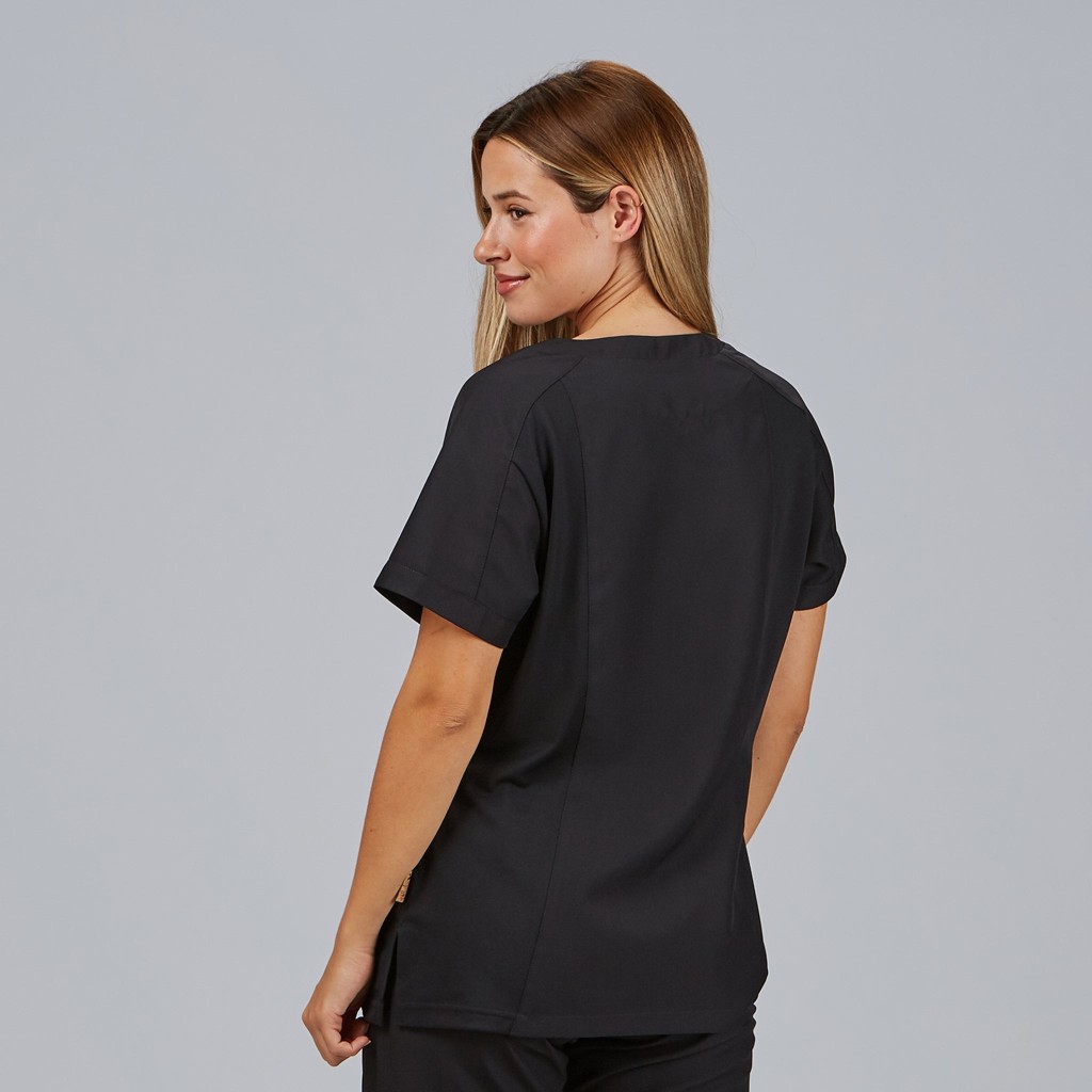 Blusa sanitaria mujer Raquel manga ranglán | Workers Uniformes