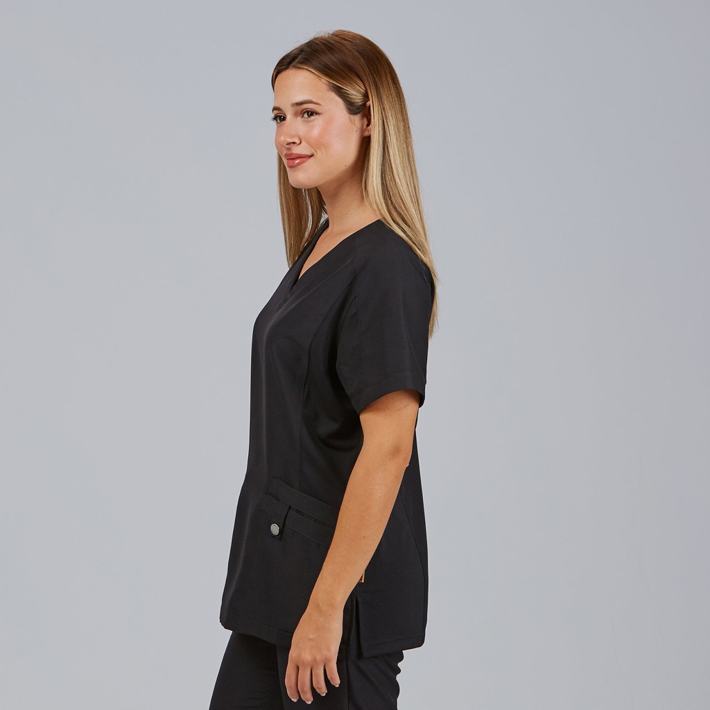 Blusa sanitaria mujer Raquel manga ranglán | Workers Uniformes