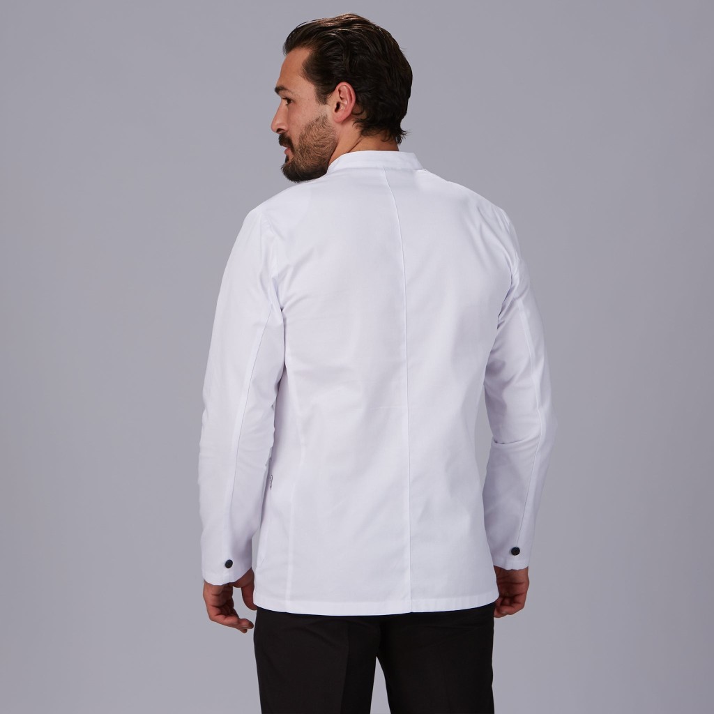 CHAQUETA HOMBRE CUELLO MAO BLANCA