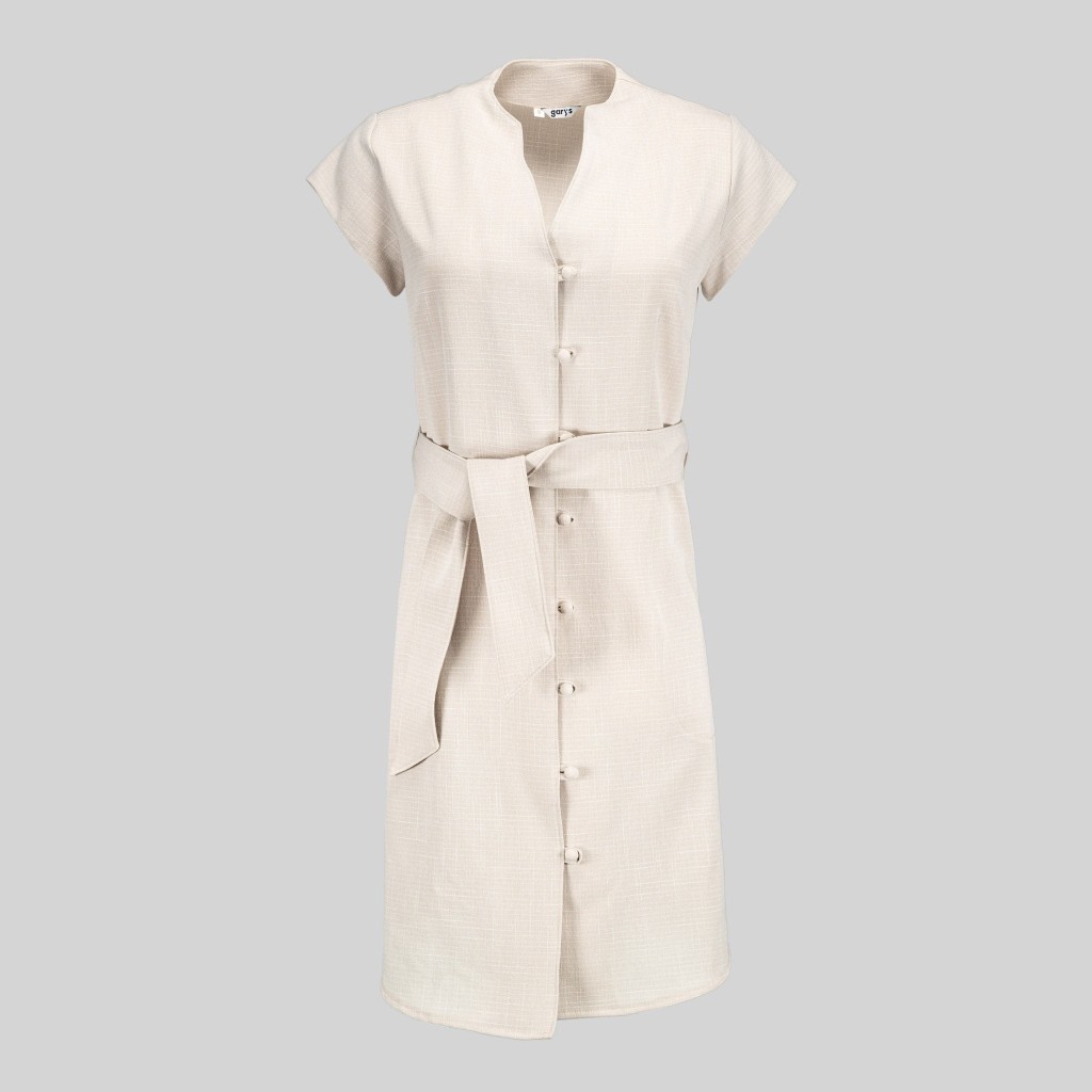 VESTIDO BOTON FORRADO VIVAZ X.LINEN