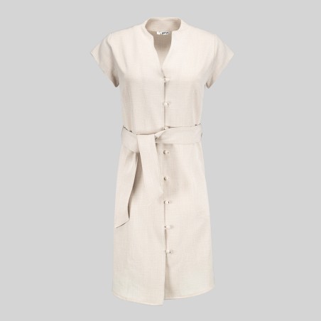 VESTIDO BOTON FORRADO VIVAZ X.LINEN
