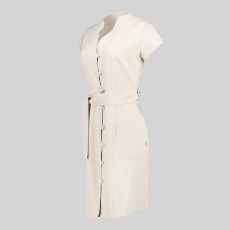 VESTIDO BOTON FORRADO VIVAZ X.LINEN