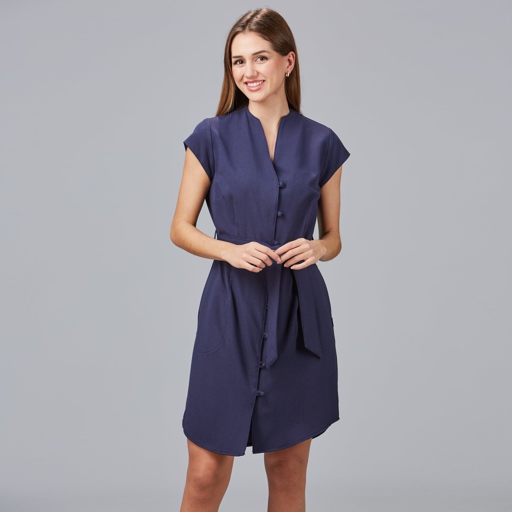 VESTIDO BOTON FORRADO VIVAZ X.LINEN