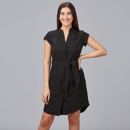 VESTIDO BOTON FORRADO VIVAZ X.LINEN 2