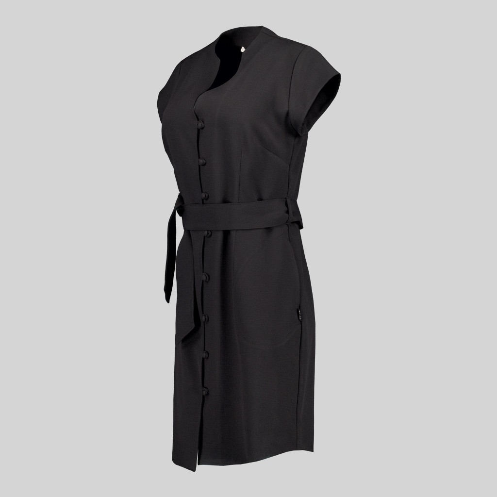 VESTIDO BOTON FORRADO VIVAZ X.LINEN